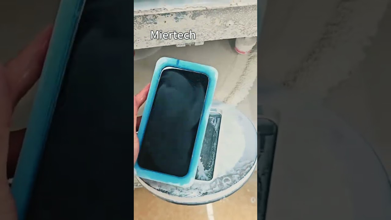 Before and after phone polishing video