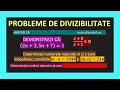 PROBLEME DE DIVIZIBILITATE CLASA 6 TEST TEORIE RELATIA DINTRE CMMMC CMMDC DESCOMPUNERE FACTORI PRIMI