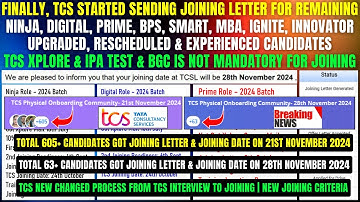 😱FINALLY TCS DIRECT GENERATING JOINING LETTER ON PORTAL | TCS NOV MASS ONBOARDING | JOINING CRITERIA
