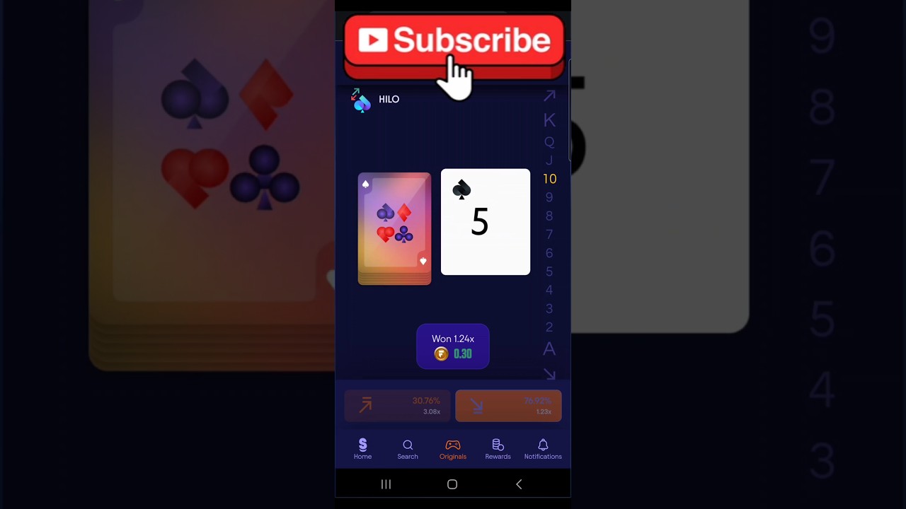 Playing HILO on Sidepot By Fliff