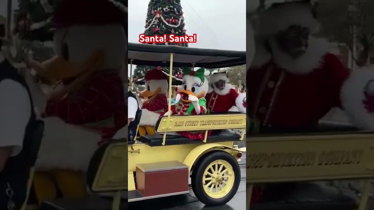 Santa in Magic Kingdom 