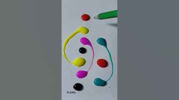 nối giọt nước cùng màu #art #drawing #satisfying #shorts