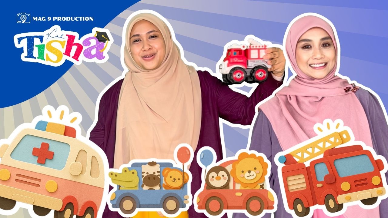 EP16: Perkataan Pertama Saya | Kak Tisha & Cikgu Lala | Warna | Lampu Isyarat | Objek Di Jalan Raya