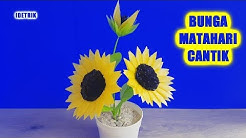 Cara Membuat Bunga Matahari yang cantik dari Kantong Plastik - Durasi: 6.11. 