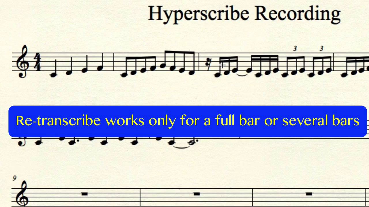 finale hyperscribe tool for real time recording youtube