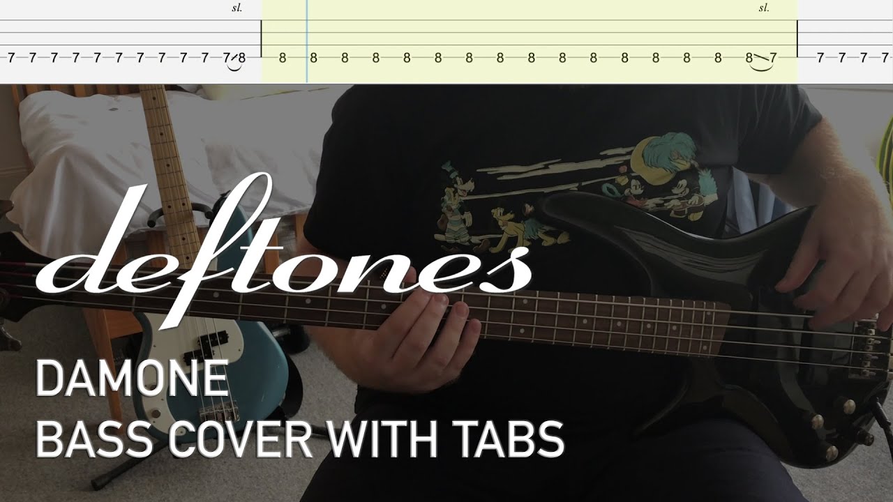 Deftones Damone (Bass Cover with Tabs) YouTube