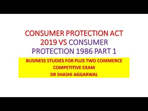 consumer protection act 1986 vs