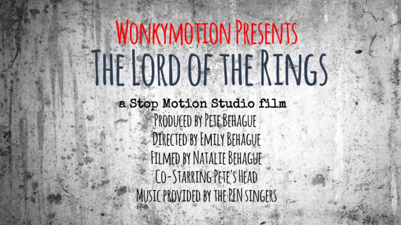 Lord of the Rings. A Wonkymotion Stop Motion Film