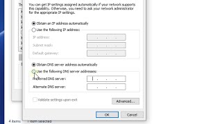 How to change DNS server in windows 10