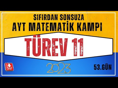 Türev (L'HOSPİTAL KURALI) 11 AYT Matematik Kampı| 53.Gün |AYT Matematik Konu Anlatım