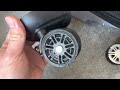 Replacing cheap plastic luggage wheels