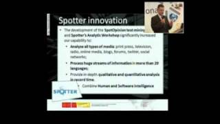 [EN] Spotter - Text mining and sentiment analysis for cross media analysis
