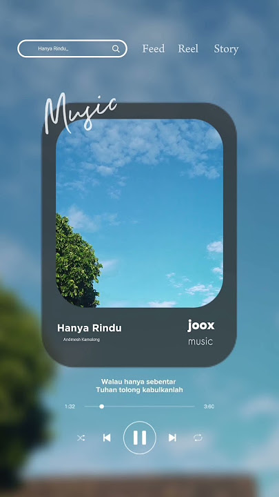 Hanya Rindu Lirik Story - Andmesh || Ku ingin saat ini engkau ada disini #aestheticstatus #storywa