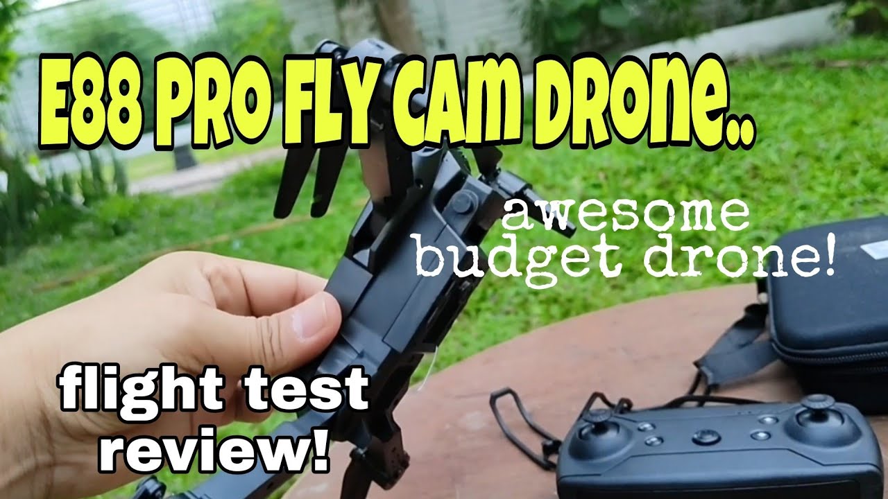 Flight test review E88 Pro budget Drone (Unang Lipad) - YouTube