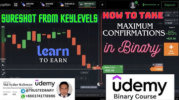 Udemy Course of Binary Option | how to take maximum confirmation by keylevels for sureshot trading
