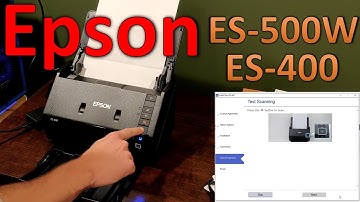 Quick Set-up and Review - Epson ES-400, ES-500W Document Scanner