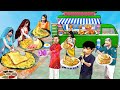 Bread omelette tomato fluffy cheese omelette asian street food truck new comedy hindi kahaniya