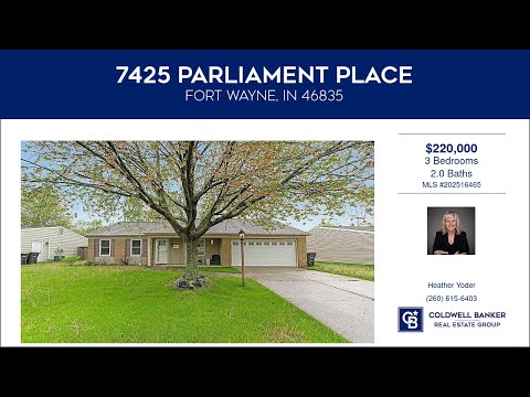 7425 Parliament Place, Fort Wayne, IN home video tour