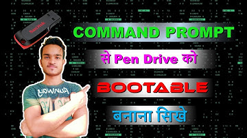 How to make a Bootable USB flash drive using Command Prompt | Pen Drive Ko Bootable Kaise Banaye