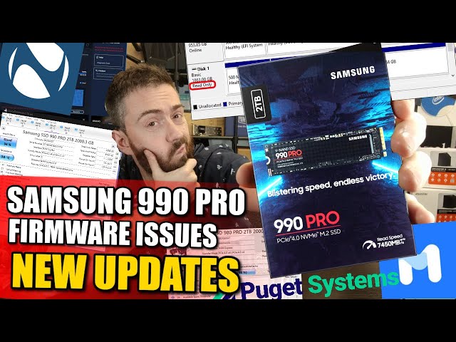 Le nouveau firmware du SSD Samsung 990 PRO revient mais en version 3B2QJXD7