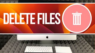 How do you delete files from an external hard drive on iMac