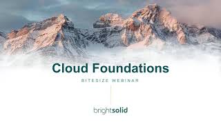 Accelerating your AWS Journey - A bite-sized webinar from Brightsolid