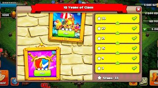 EASILY 3 STAR 2016 AND 2017 CHALLENGE OF 10 YEARS OF CLASH | COC |