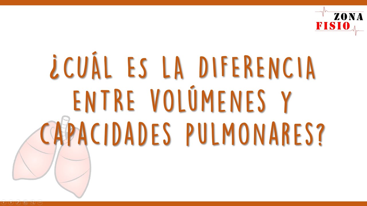 FISIOLOGÍA ¿CUÁL ES LA DIFERENCIA ENTRE VOLÚMENES Y CAPACIDADES PULMONARES? YouTube FISIOLOGÍA ¿CUÁL ES LA DIFERENCIA ENTRE VOLÚMENES Y CAPACIDADES PULMONARES? YouTube