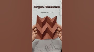 Miura Ori Origami Demo | Easy Tessellation Fold for Beginners