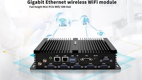 Celeron J4125 Industrial Mini PC Windows/Linux 6xRS COM ports HDMI+VGA