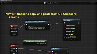 Custom Blueprint Nodes ~ Copy Paste OS Clipboard