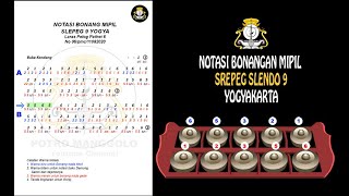 TUTORIAL dan NOTASI BONANGAN MIPIL PLAYON (slepeg)  SLENDRO 9