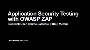 Application Security Testing with OWASP ZAP