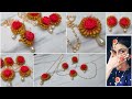 How to make flower Jewellery set from earbuds. Diy floral Jewellery set for bridesmaids.