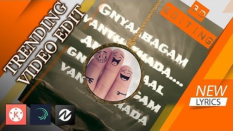 Trending 3D Lyrics video editing like Ae motion Tutorial in tamil | RF Milky Editz | Node video