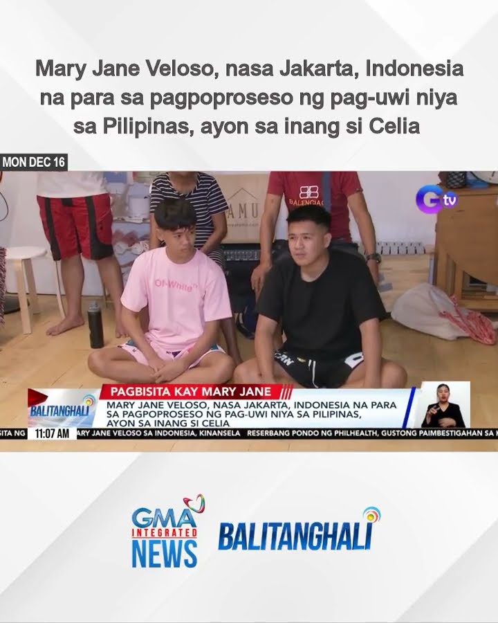 Mary Jane Veloso, nasa Jakarta, Indonesia na para sa pagpoproseso ng pag-uwi niya... | Balitanghali