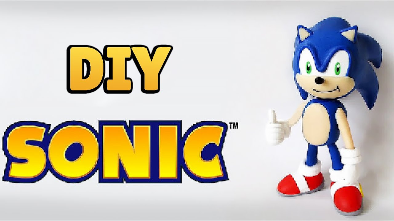 DIY: COMO FAZER O SONIC The Hedgehog em Biscuit  #diygames