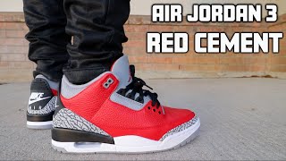Air Jordan 3 Red Cement Unite Early Review On Feet Youtube Air Jordan 3 Red Cement Unite Early Review On Feet Youtube