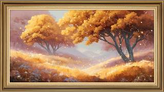 Golden Autumn Meadow TV Frame Art | Warm Fall Landscape Digital Wall Art for Samsung Frame TV screenshot 1