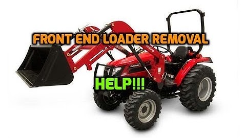 Mahindra Tractor Loader Removal