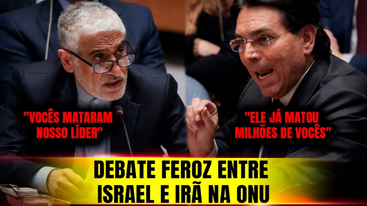 Debate FEROZ entre enviados de Israel e Irã na ONU após morte de Khamenei