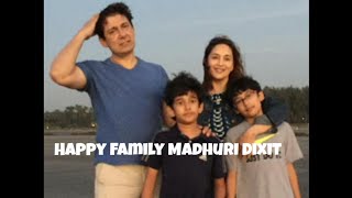 Madhuri Dixit With His Husband & Son