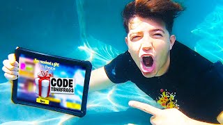 GIFTING Fortnite YouTubers while UNDERWATER!