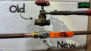 Replace Leaky SHUTOFF VALVE With SHARKBITE SlipIn [EASY]