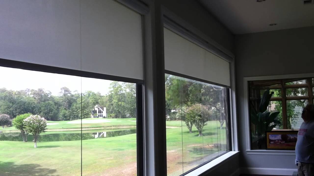 Retractable Solar Screens in Houston TX - YouTube