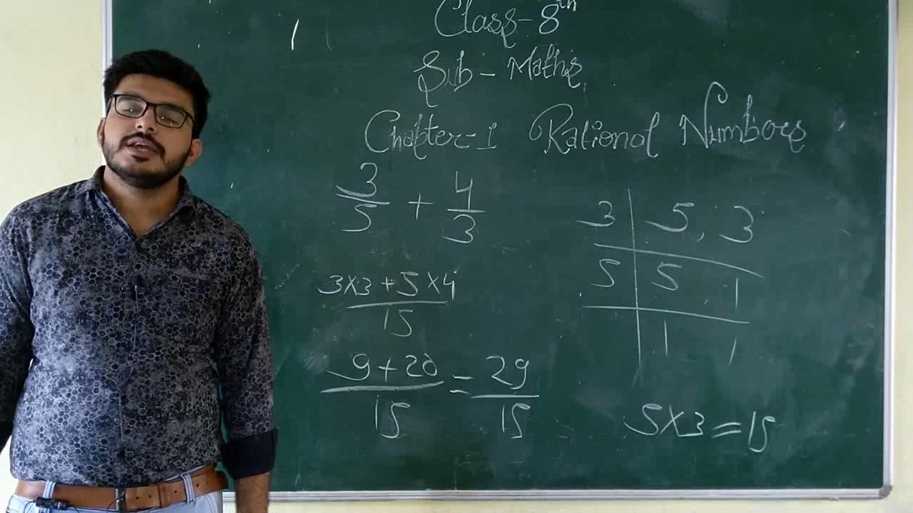 Class 8 th maths chapter 1 RATIONAL NUMBER - YouTube