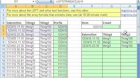 Excel Magic Trick 451: Prefix Lookup & White and Greater Than 15 lbs Lookup