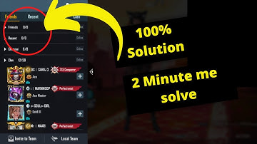 Pubg friend list not showing | Pubg friend list full problem solve | 100% Solution | My Approach