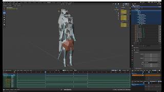 Creating a Low-Poly Cow from Scratch (Full/Uncommentated) - Part II: Texture, UV Map, Rig & Animate!