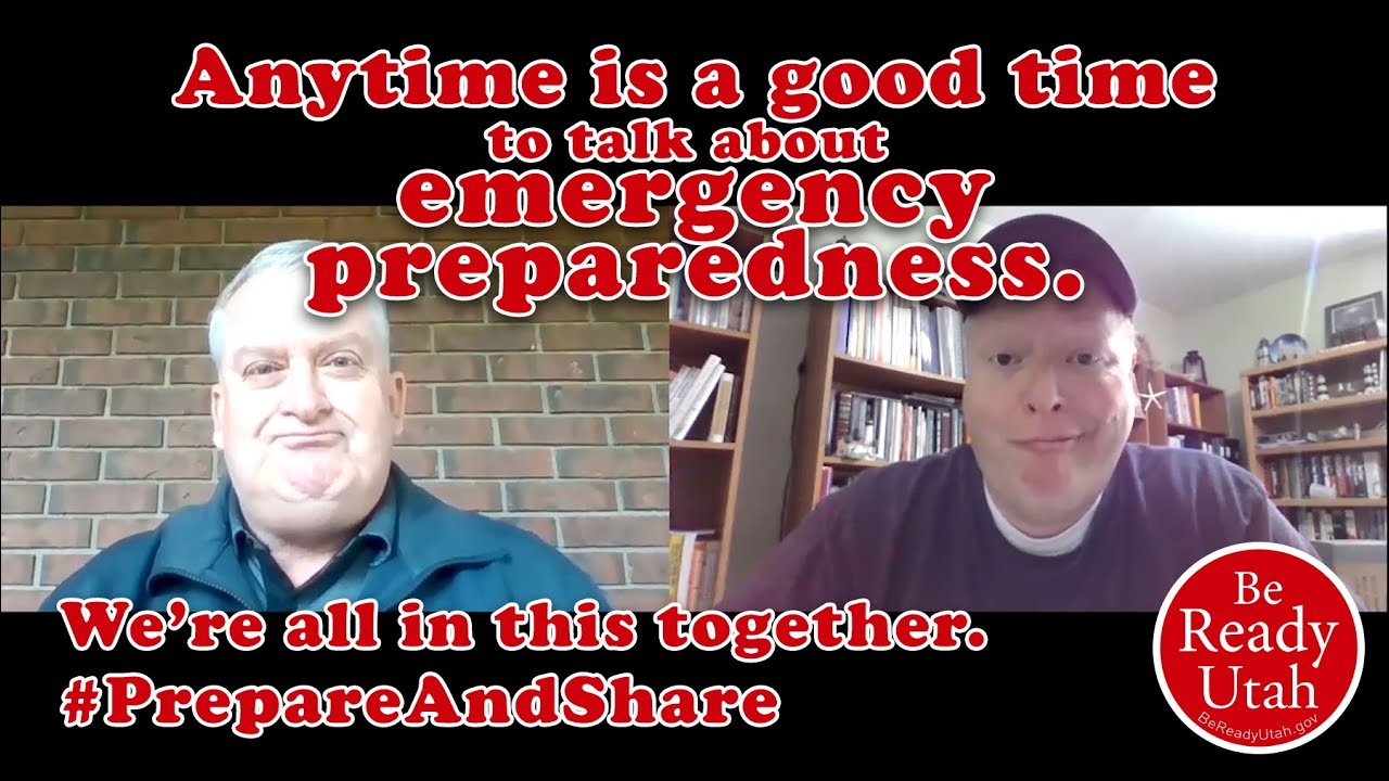 Be Ready Utah PSA Talk About Emergency Prep Social Distancing Food
